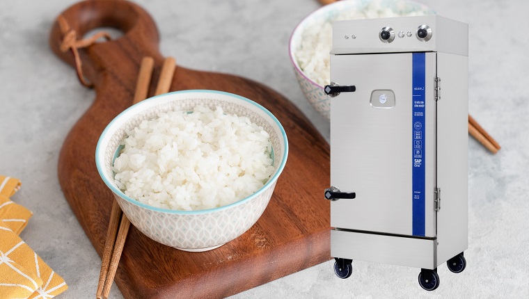 tủ nấu cơm công nghiệp 6 khay